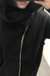 Drkshdw by Rick Owens(梭织卫衣-山地带帽衫) DU17S5286 F 09 BLACK UNI